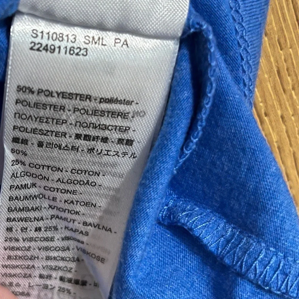 Levi's Men's Light Blue Circle Stamp Graphic T Shirt Sz-L